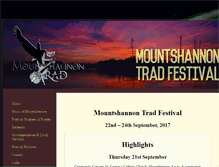 Tablet Screenshot of mountshannontradfestival.ie